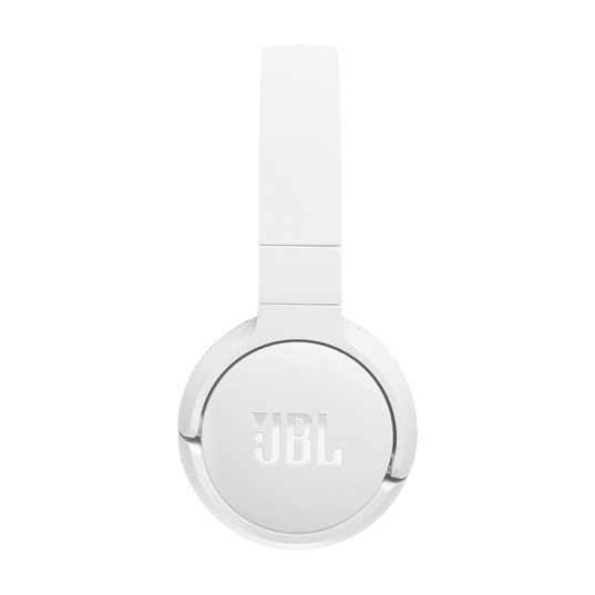 JBL Tune 670NC - White - Adaptive Noise Cancelling Wireless On-Ear Headphones - Left
